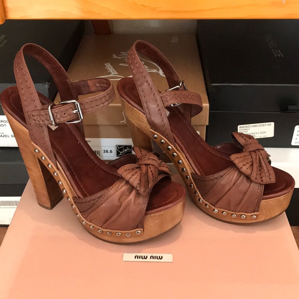 Miu Miu platform sandals